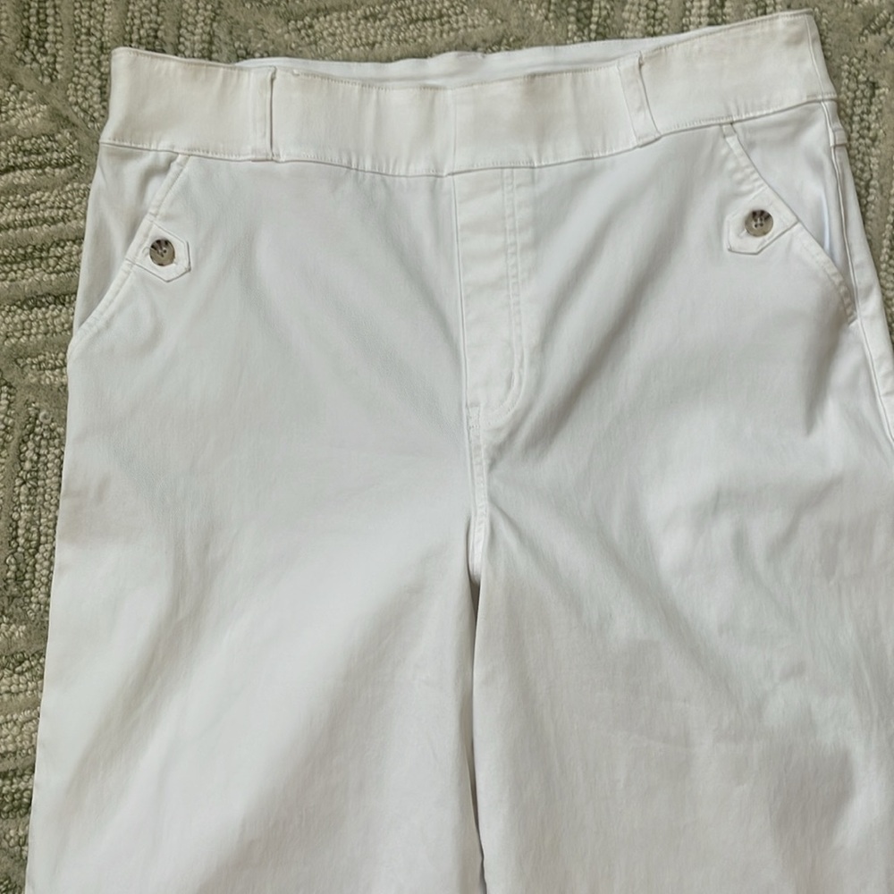 SPANX Ivory Ankle-Length Trousers - Picture 3 of 15